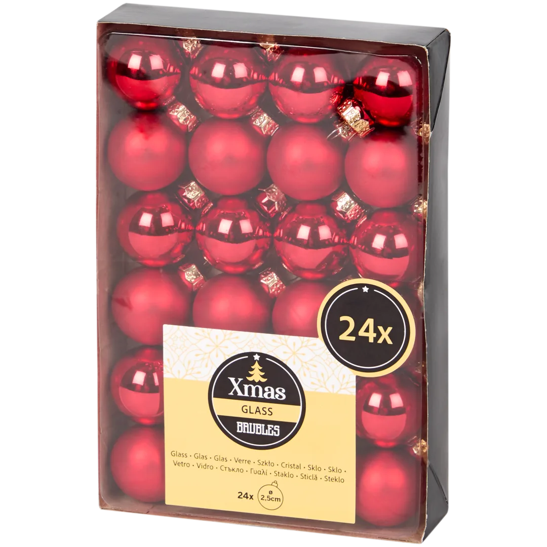 Mini bolas de Natal