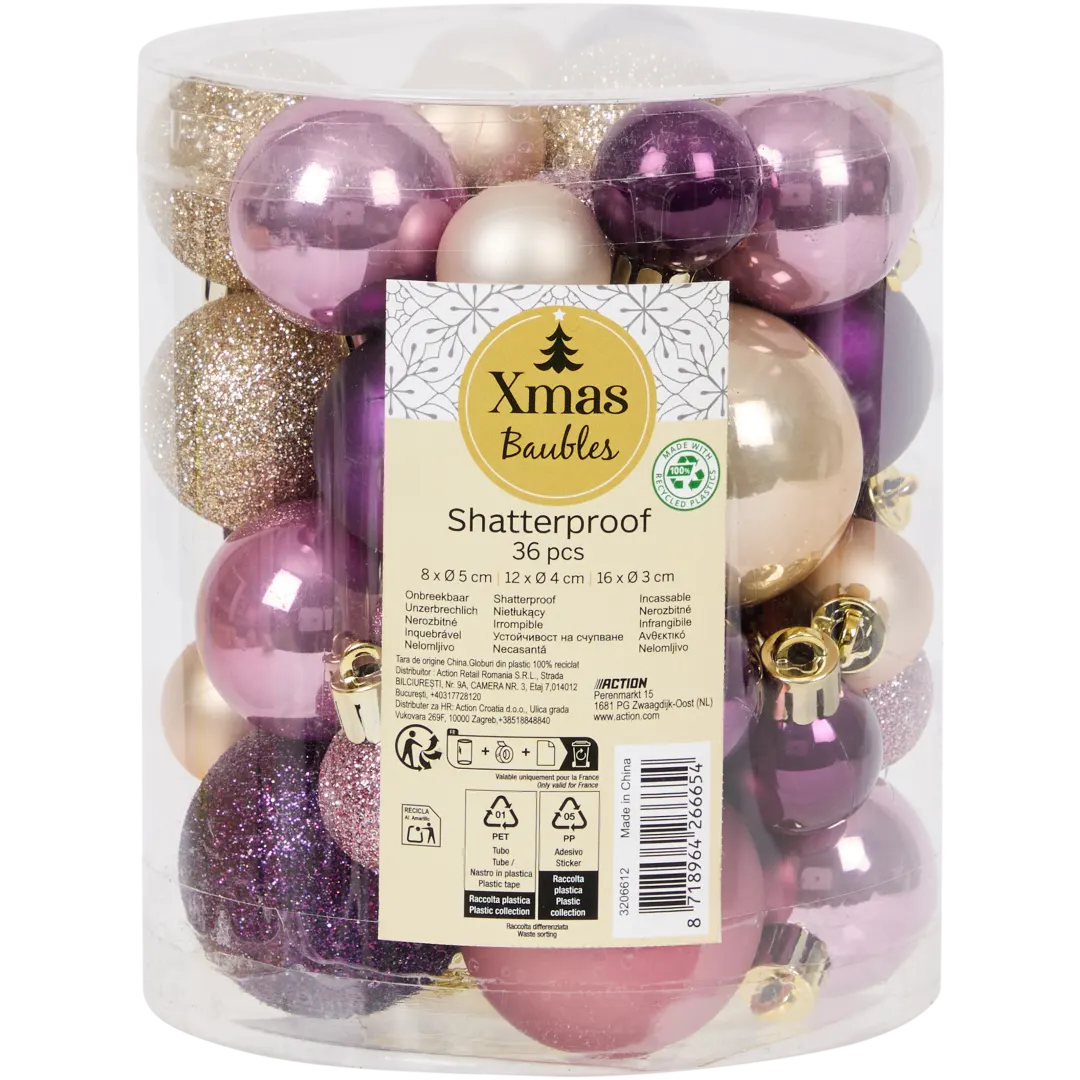 Weihnachtskugeln aus Kunststoff 5