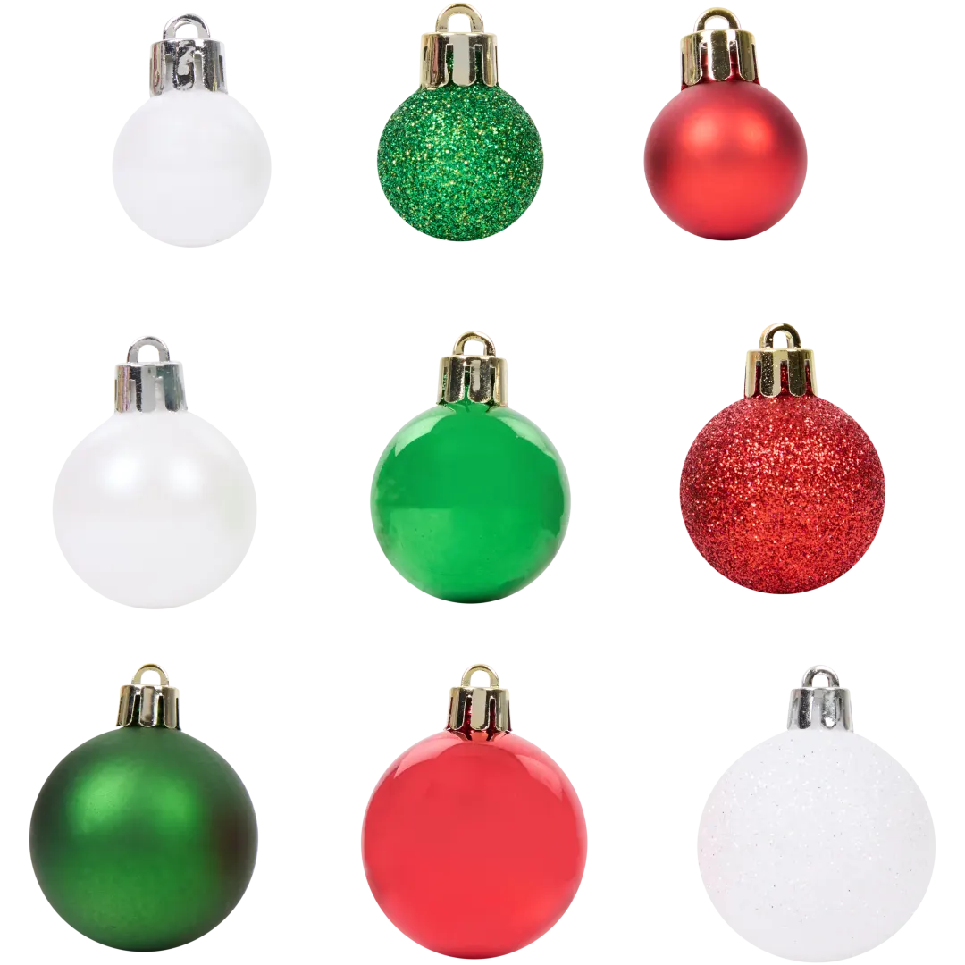 Weihnachtskugeln aus Kunststoff 1