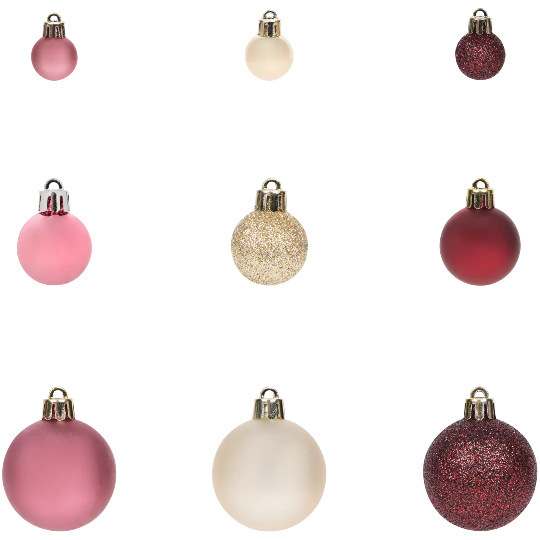 Boules de Noël en plastique 1