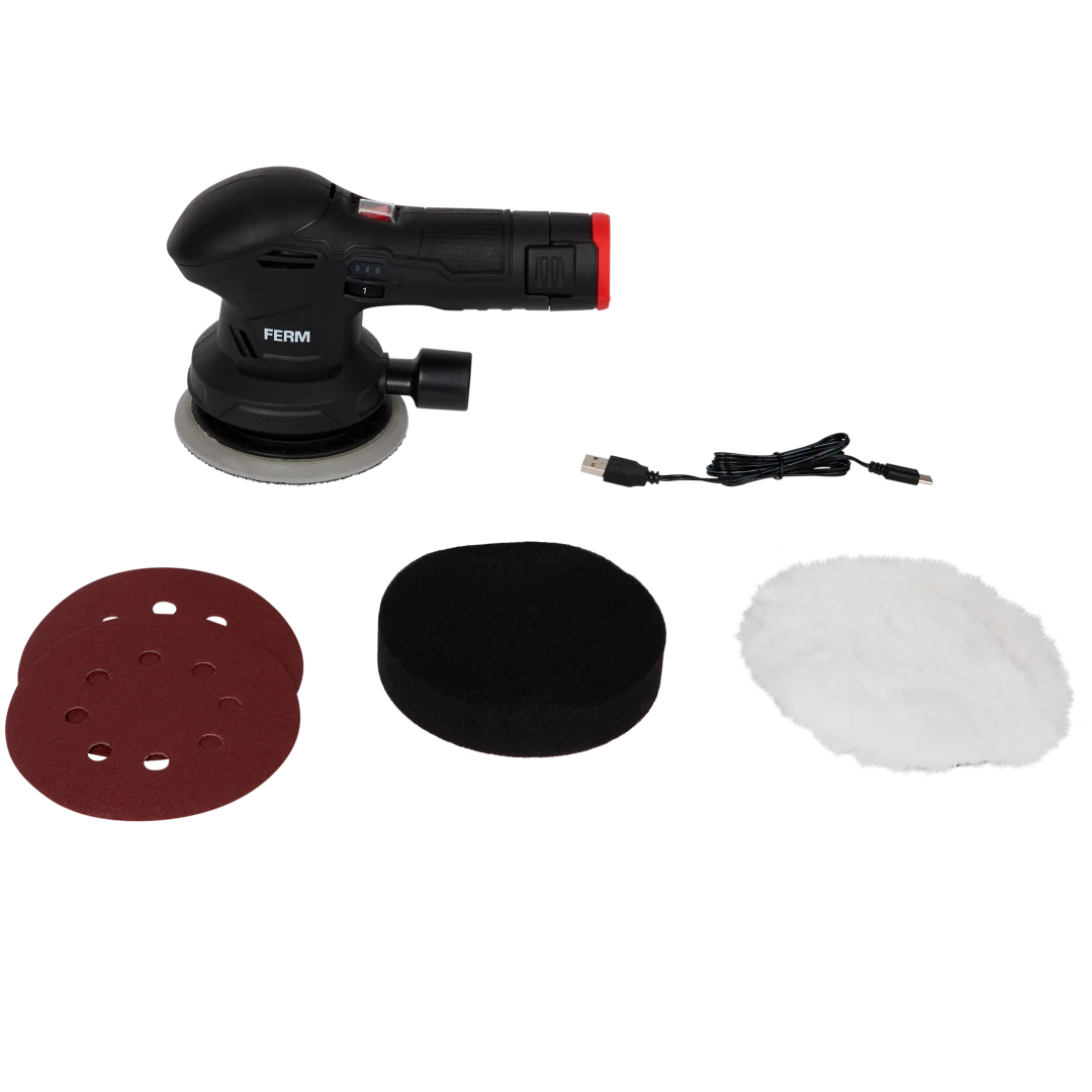 FERM AX-power draadloze schuur- en polijstmachine 2