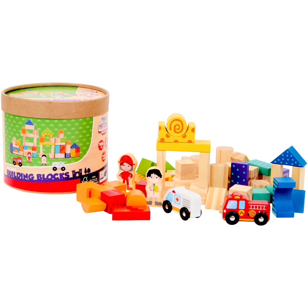 Drewniane klocki Mini Matters 1