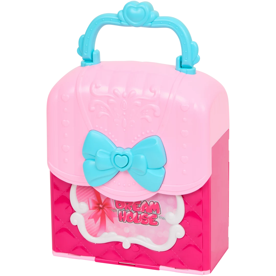 Puppe mit faltbarem Puppenhaus