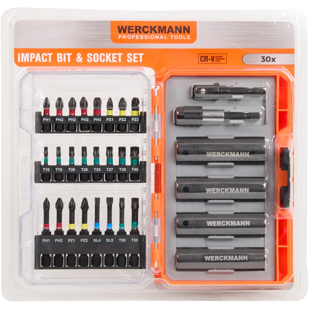 Werckmann impact bit- en doppenset 3