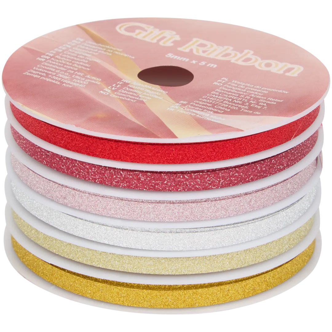 Geschenkband mit Glitzer