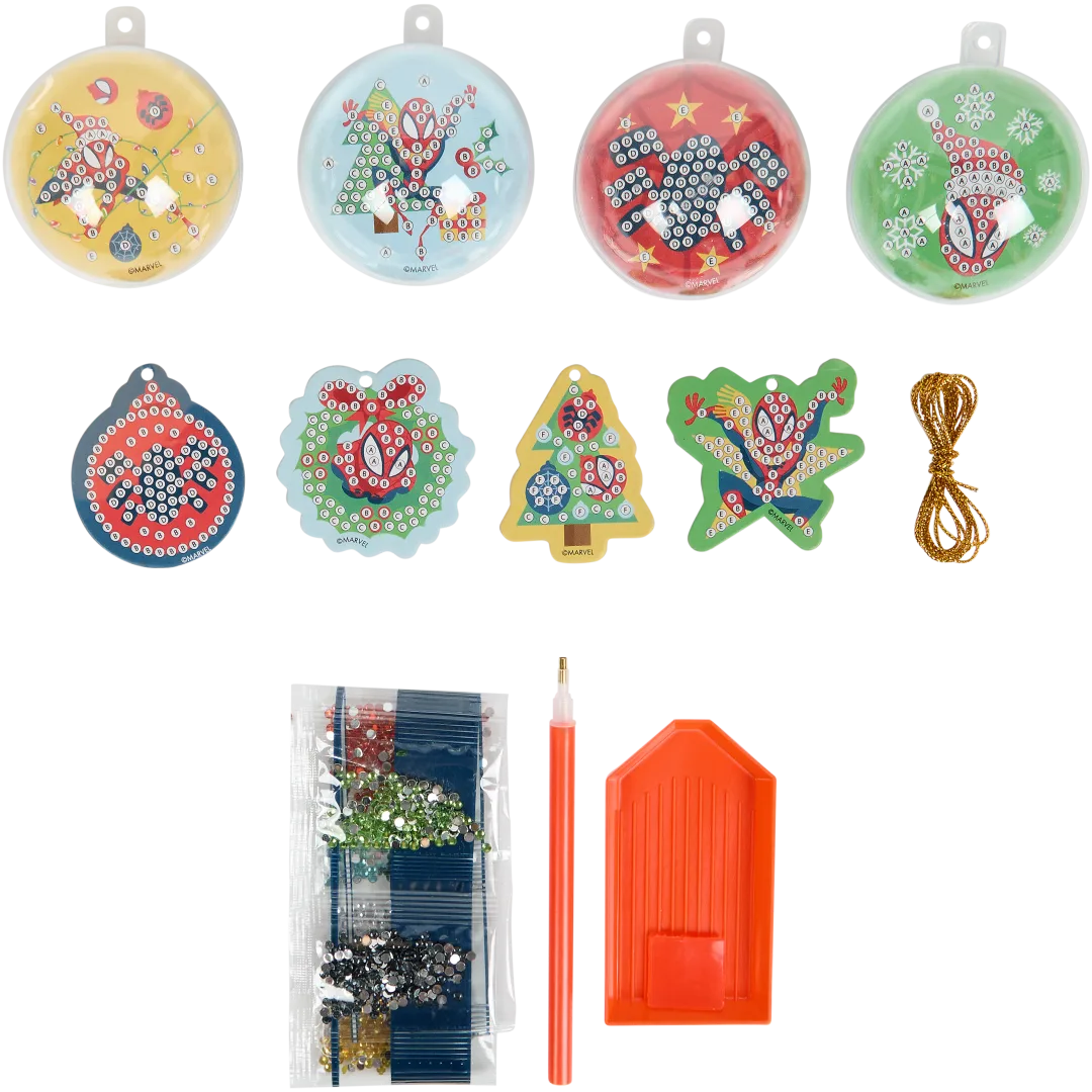 Bolas de Natal com Diamond Painting da Disney 2