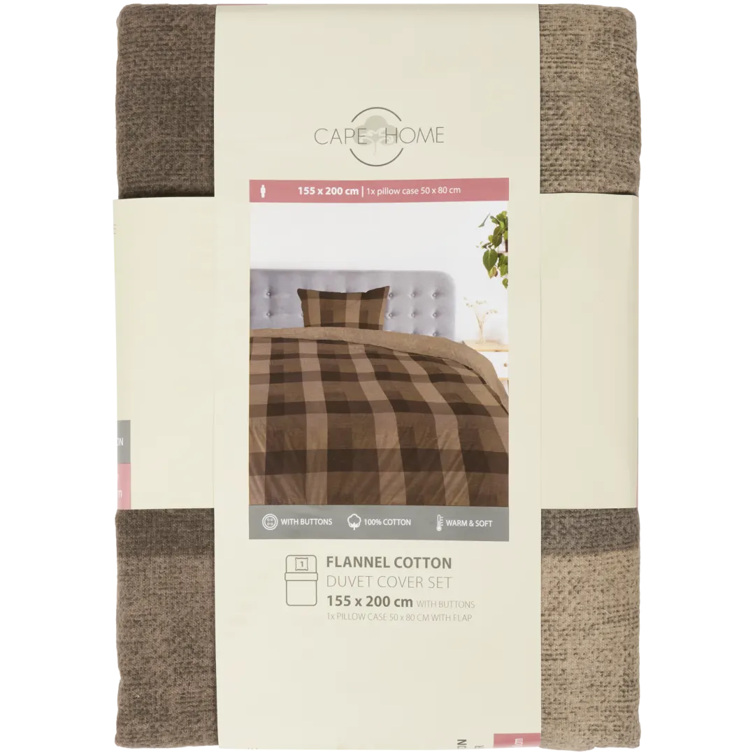 Bettbezug aus Flanell-Baumwolle
