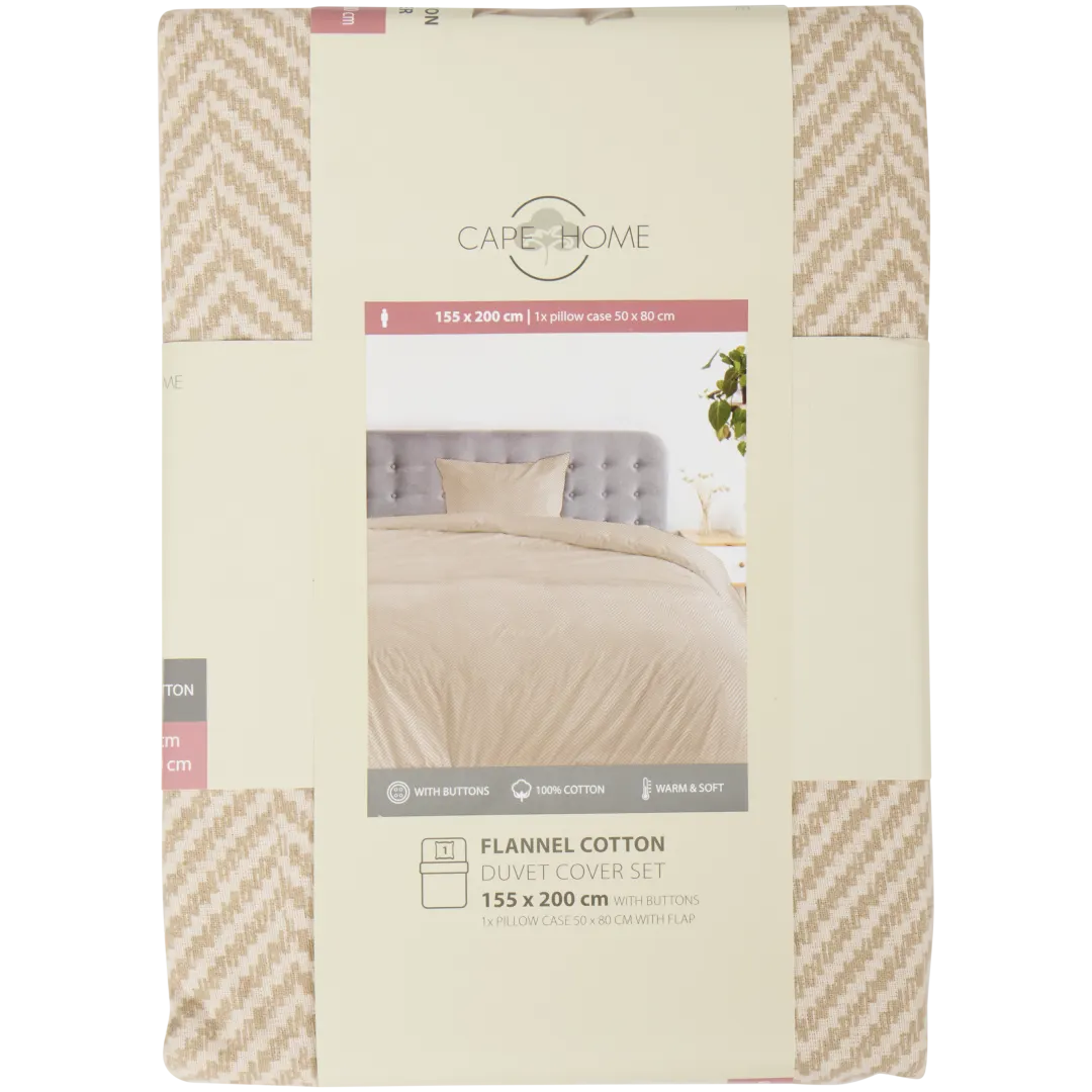 Bettbezug aus Flanell-Baumwolle