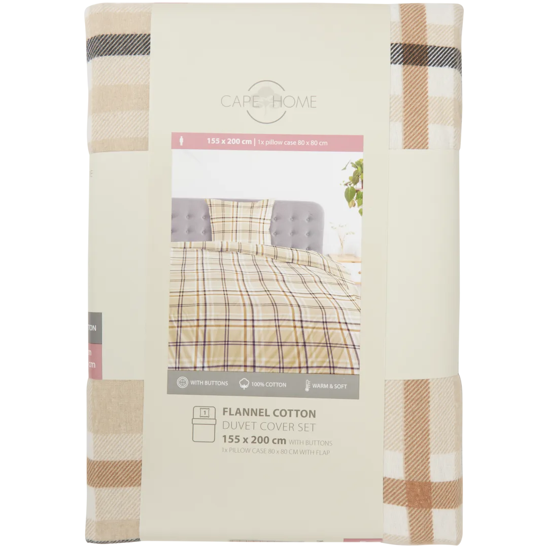 Bettbezug aus Flanell-Baumwolle
