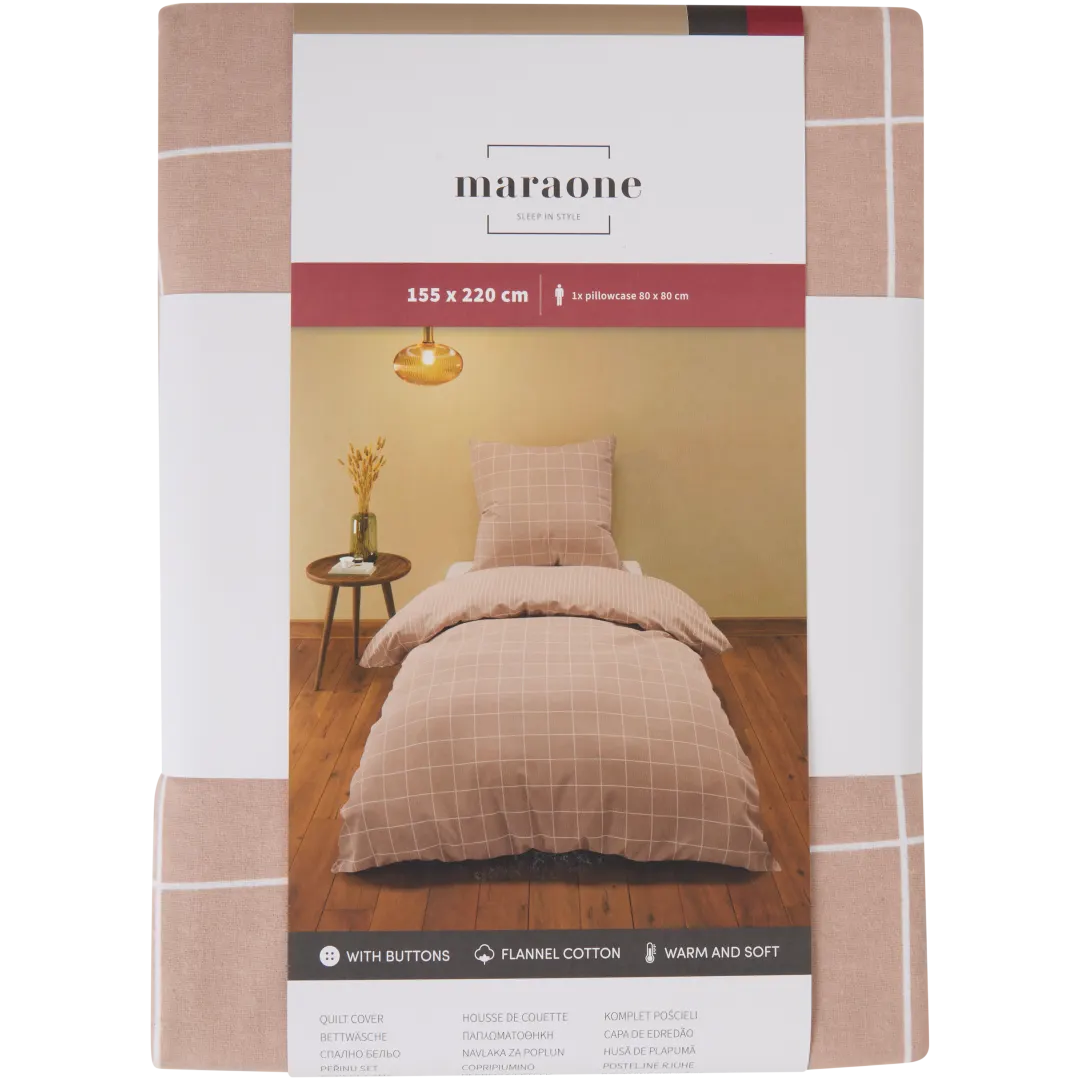 Bettbezug aus Flanell-Baumwolle 1