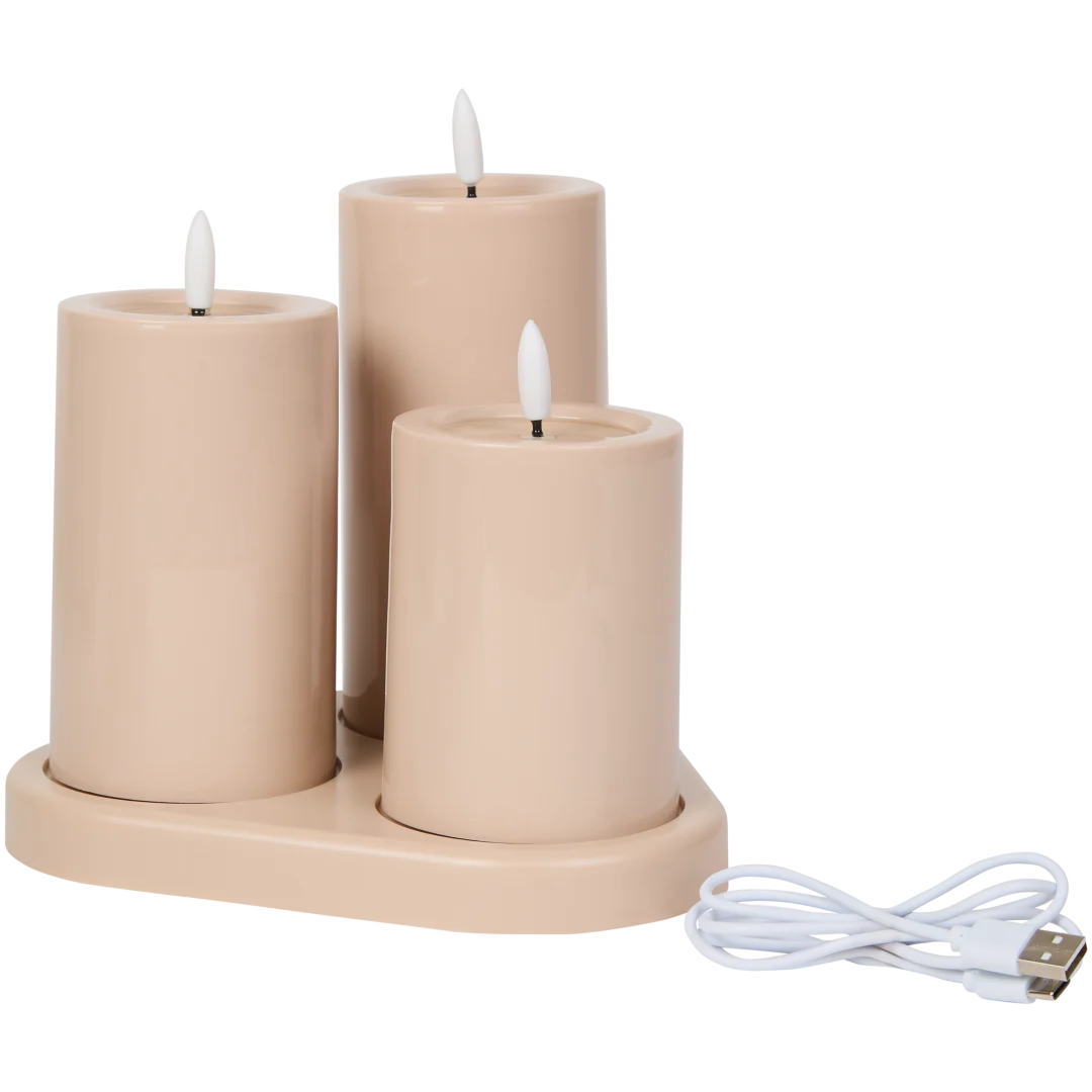 Velas LED recarregáveis