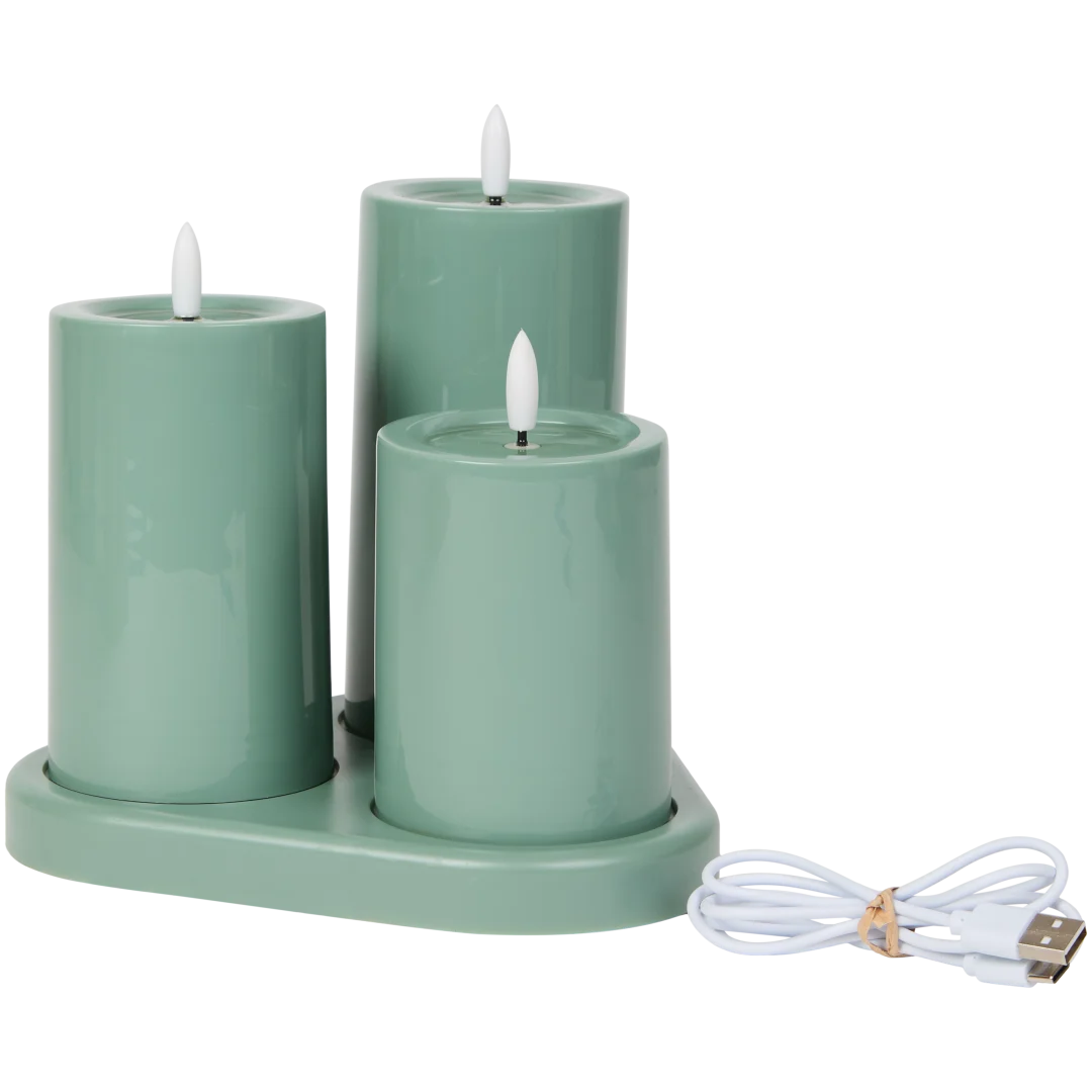 Velas LED recarregáveis
