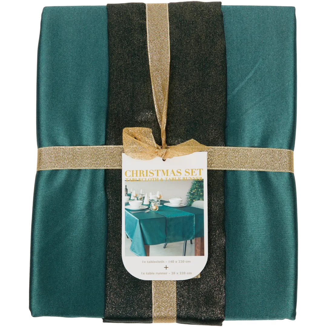 Nappe et chemin de table de Noël