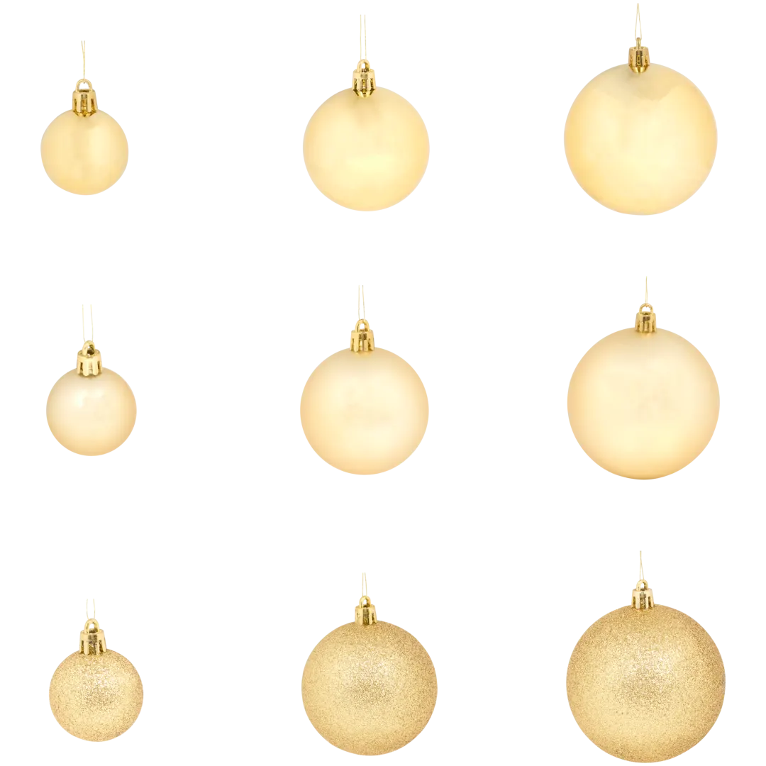 Boules de Noël en plastique