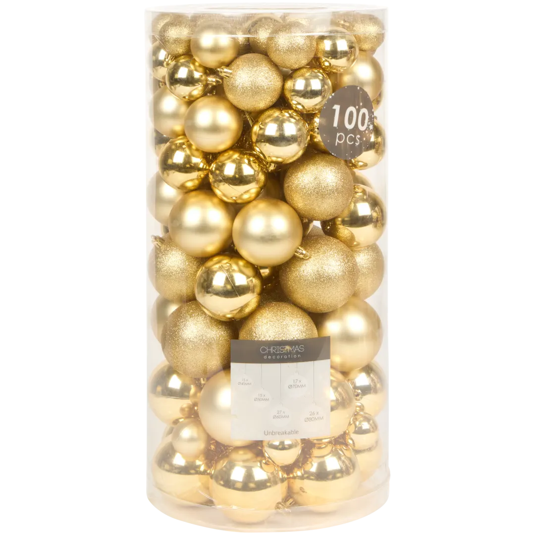 Boules de Noël en plastique