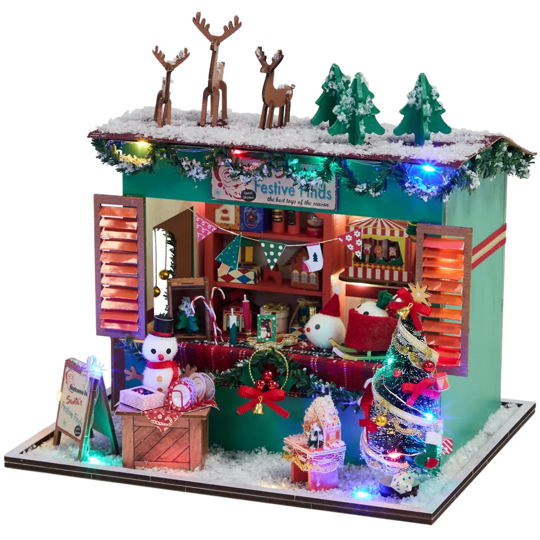 Crafts & Co bouw je eigen kersthuisje 2