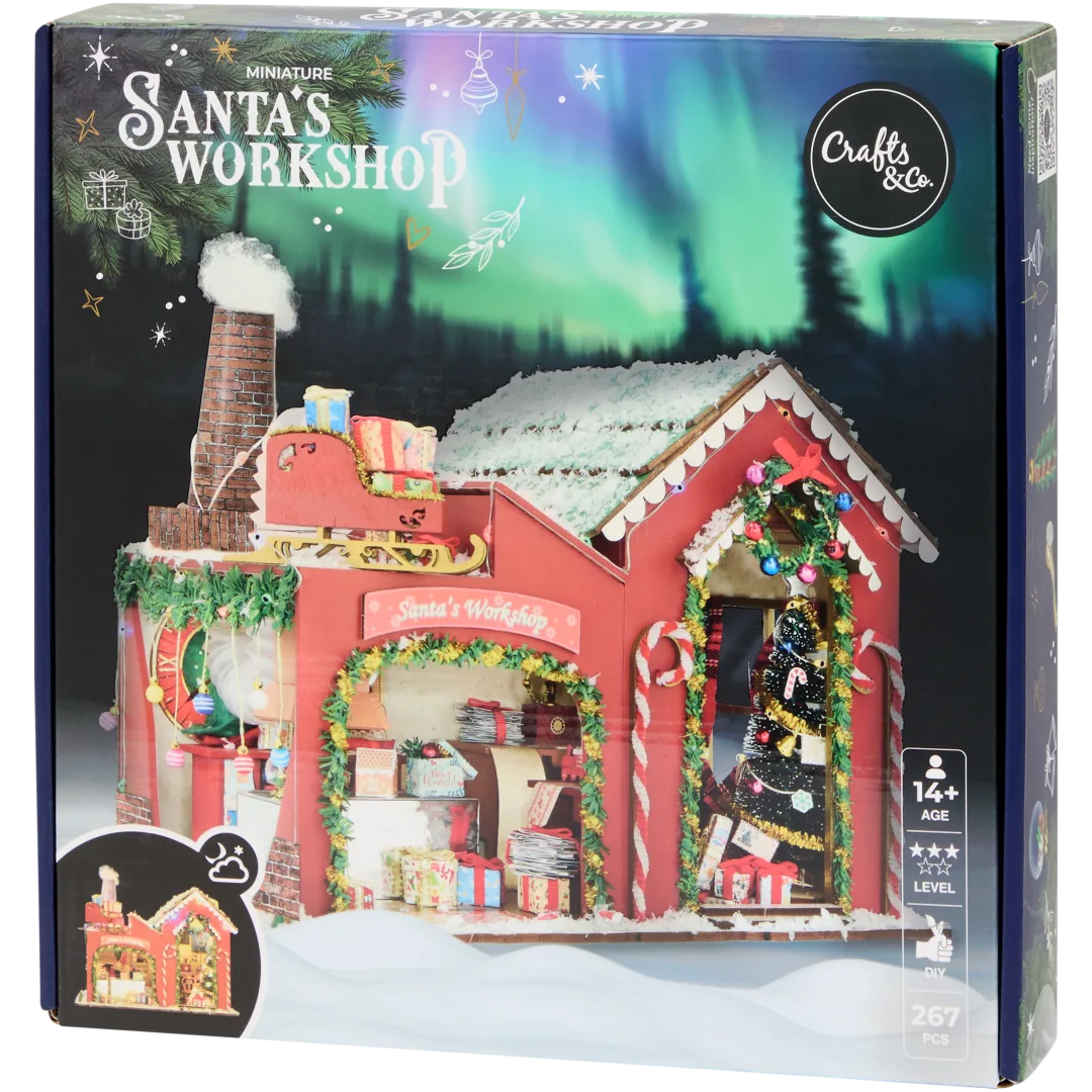 Crafts & Co bouw je eigen kersthuisje 3