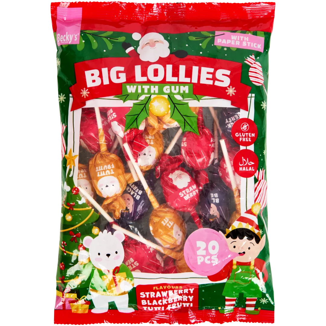 Sucettes de Noël avec chewing-gum Fundiez 1