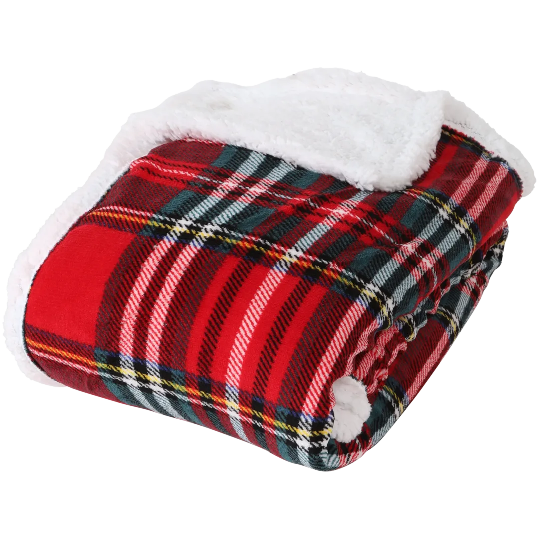 Plaid à imprimé de Noël
