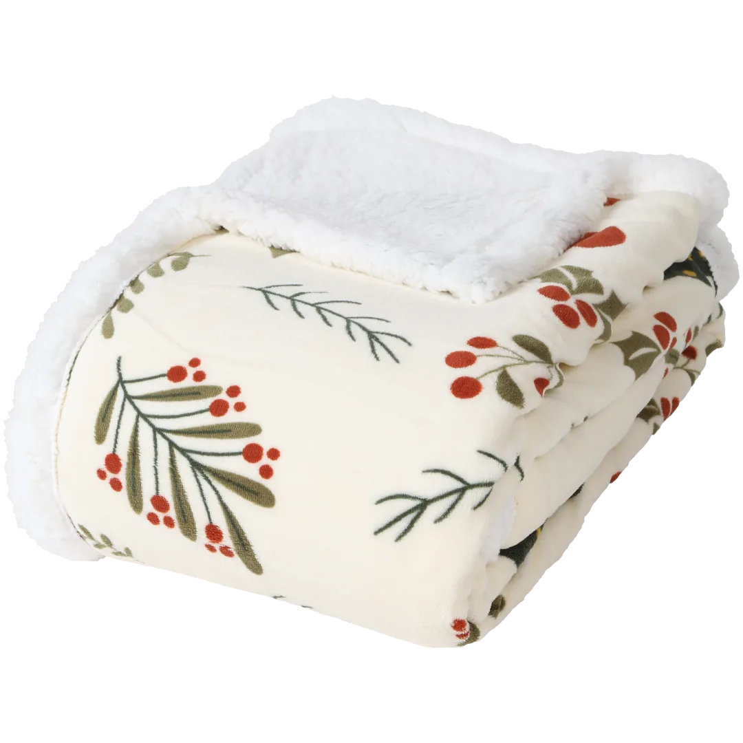 Plaid à imprimé de Noël