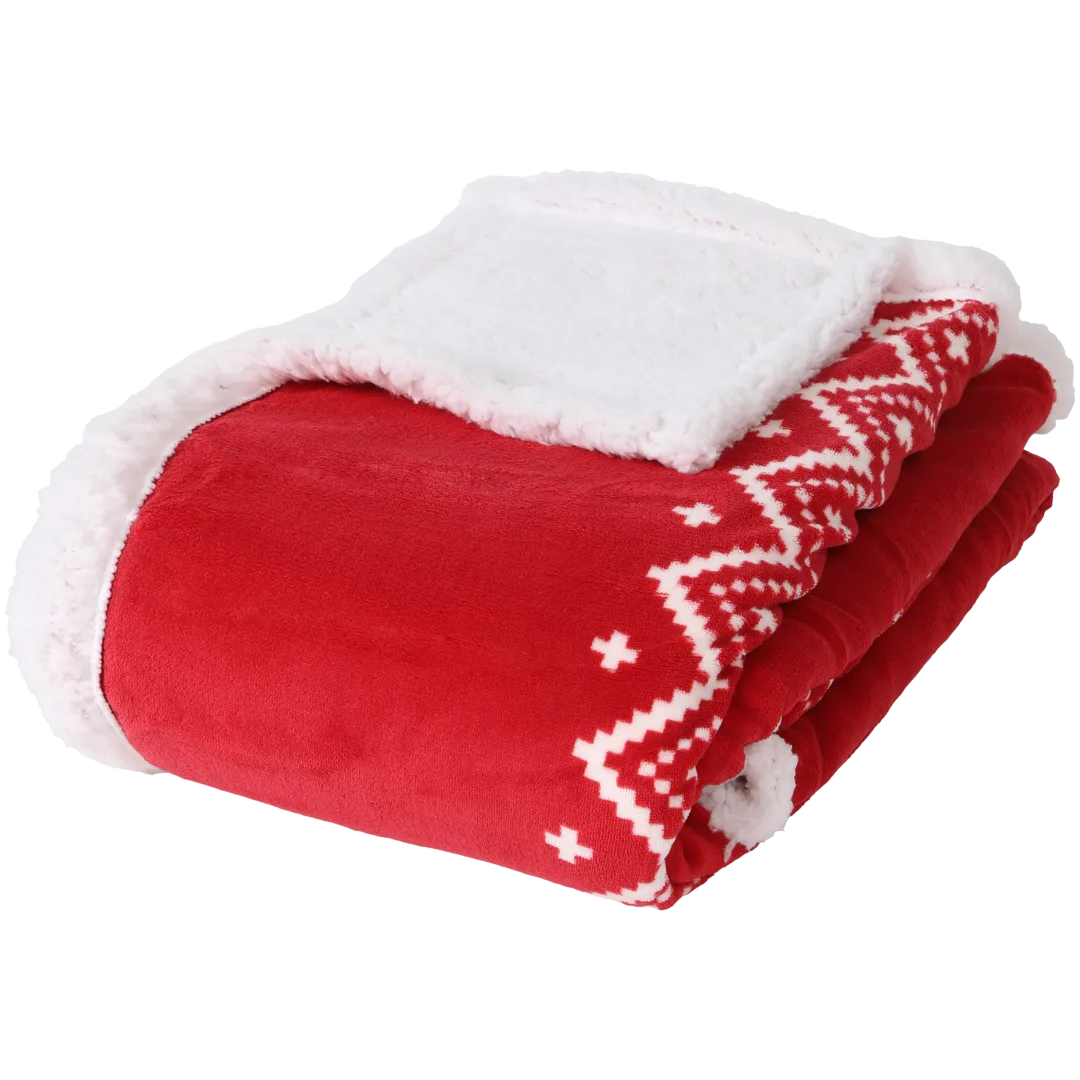 Plaid à imprimé de Noël