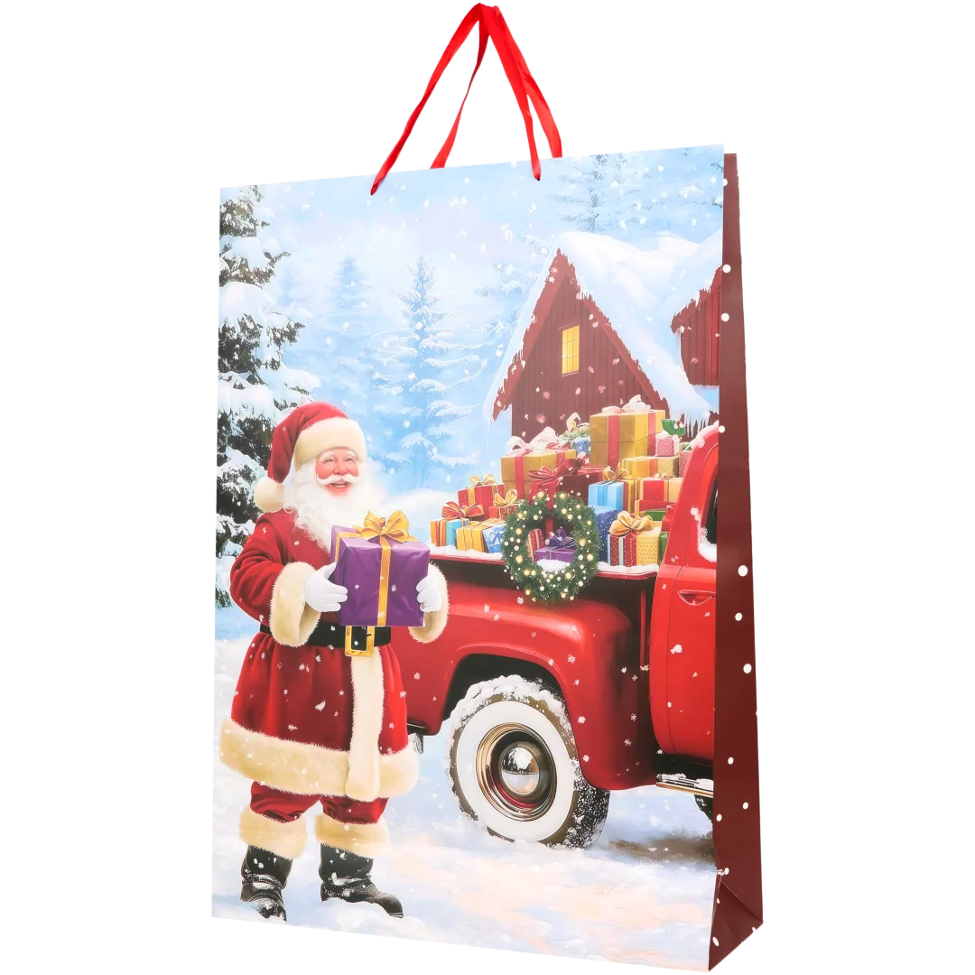 Weihnachtliche Geschenktüte XL 5