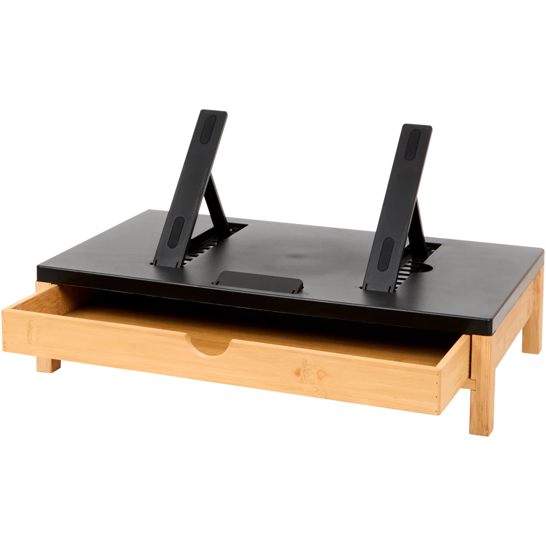 Laptopstandaard met lade 2