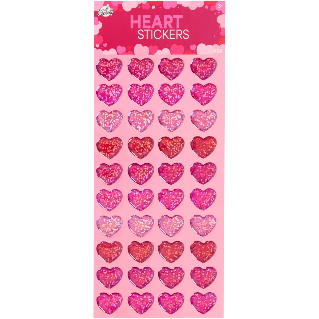 Nálepky ve tvaru srdce Craft Universe 2