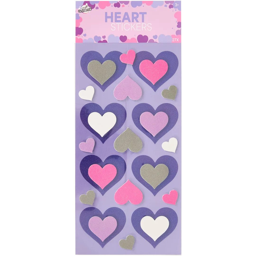 Nálepky ve tvaru srdce Craft Universe 5