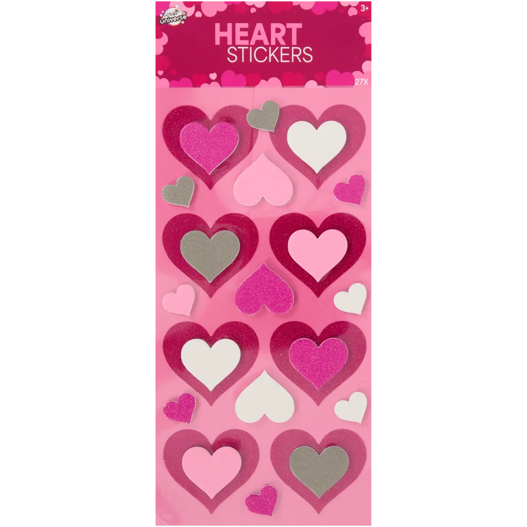 Nálepky ve tvaru srdce Craft Universe 6