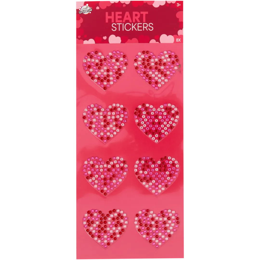 Nálepky ve tvaru srdce Craft Universe 3