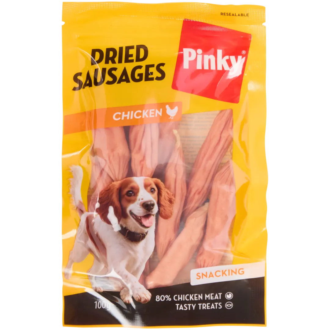 Saucisses sèches pour chien Pinky