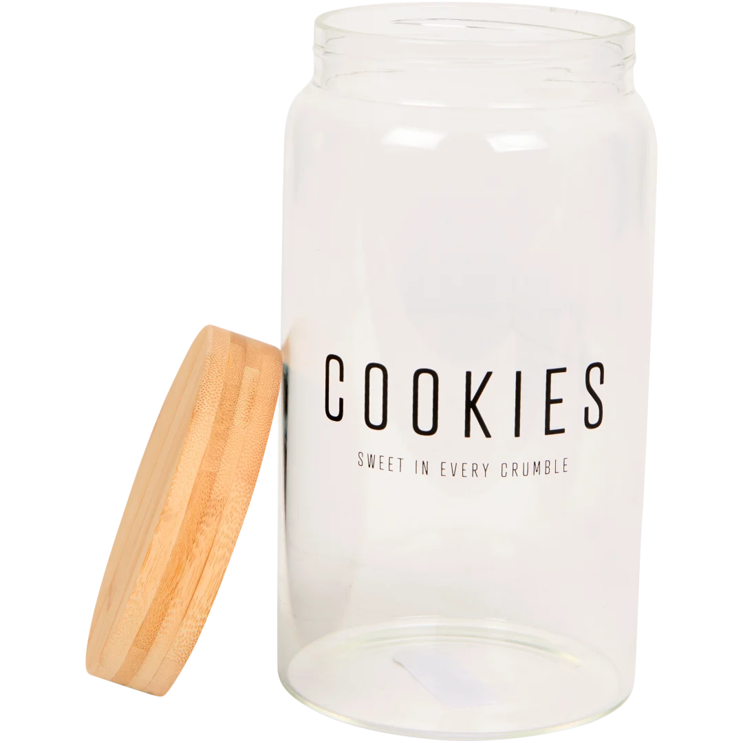 Pot de conservation avec couvercle en bois