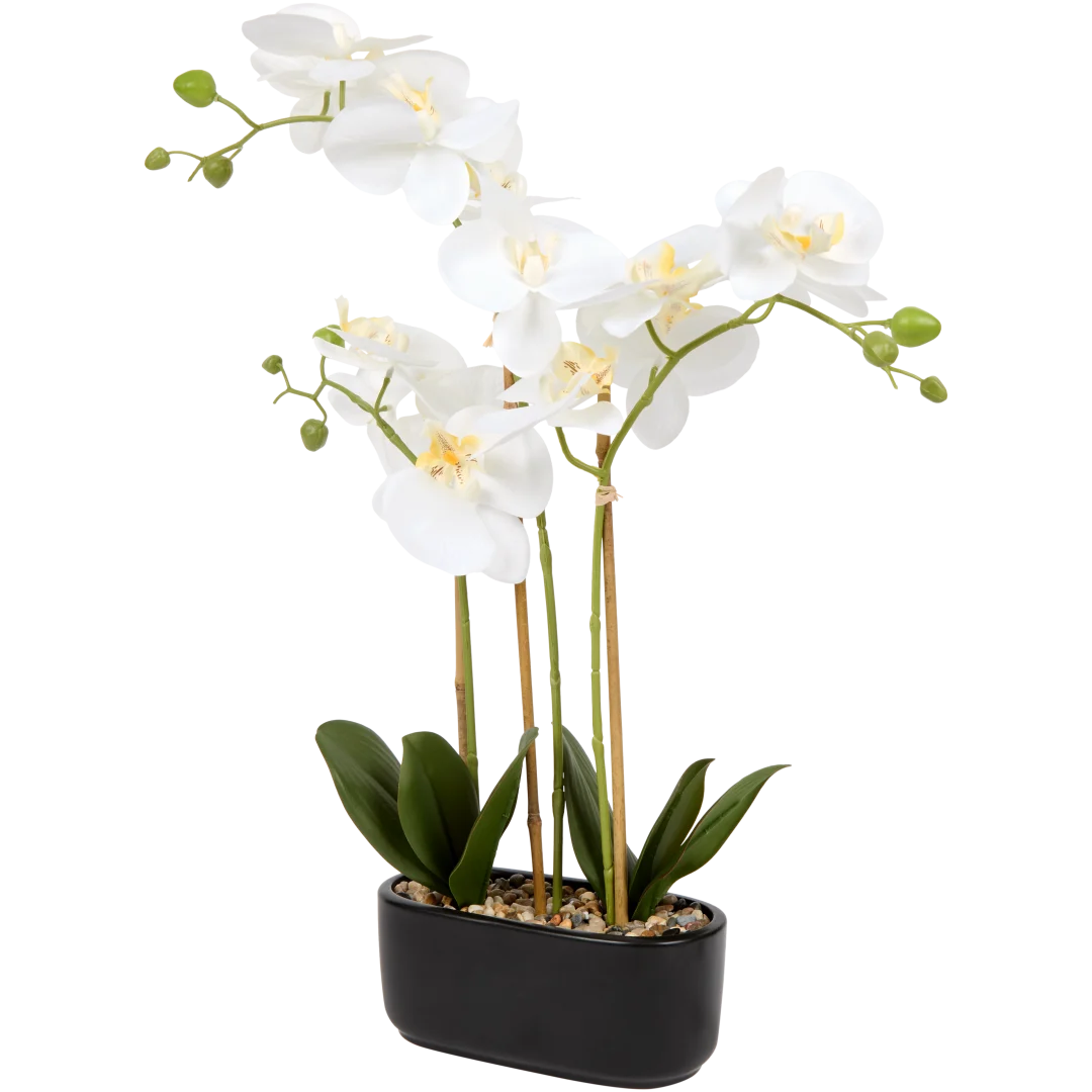 Orchidée artificielle en pot 4