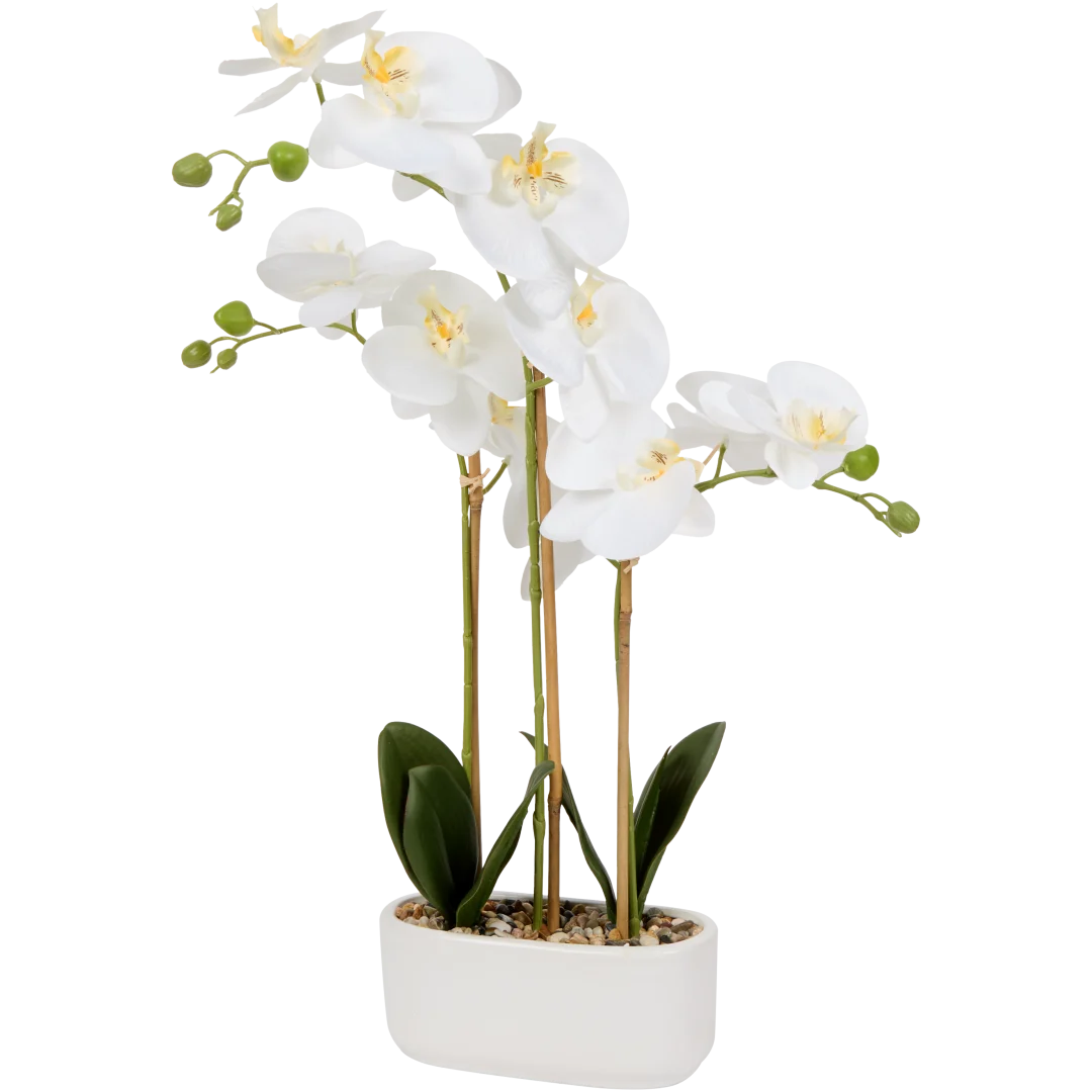 Orchidée artificielle en pot 2