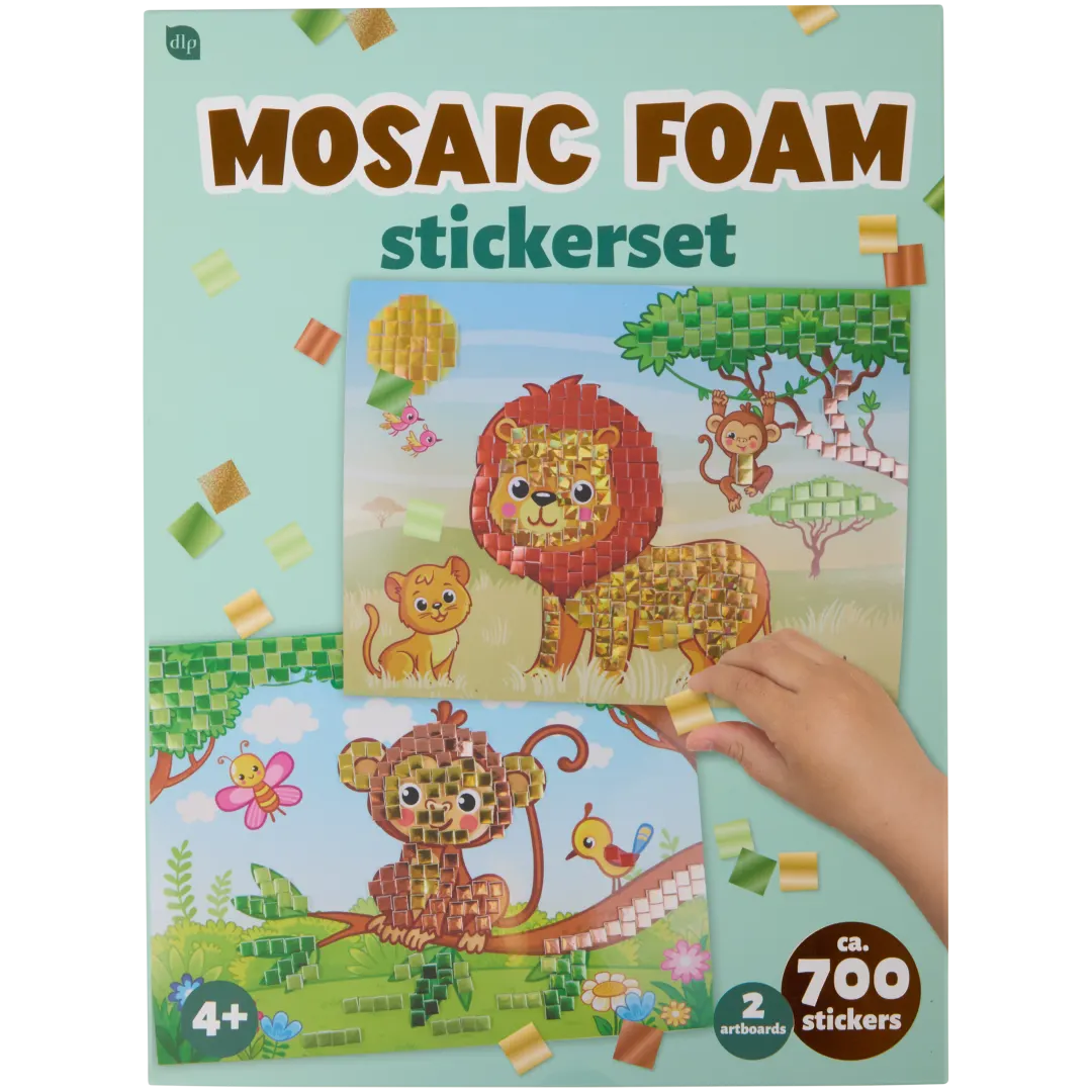 Kit criativo de mosaicos e pedras autocolantes 4