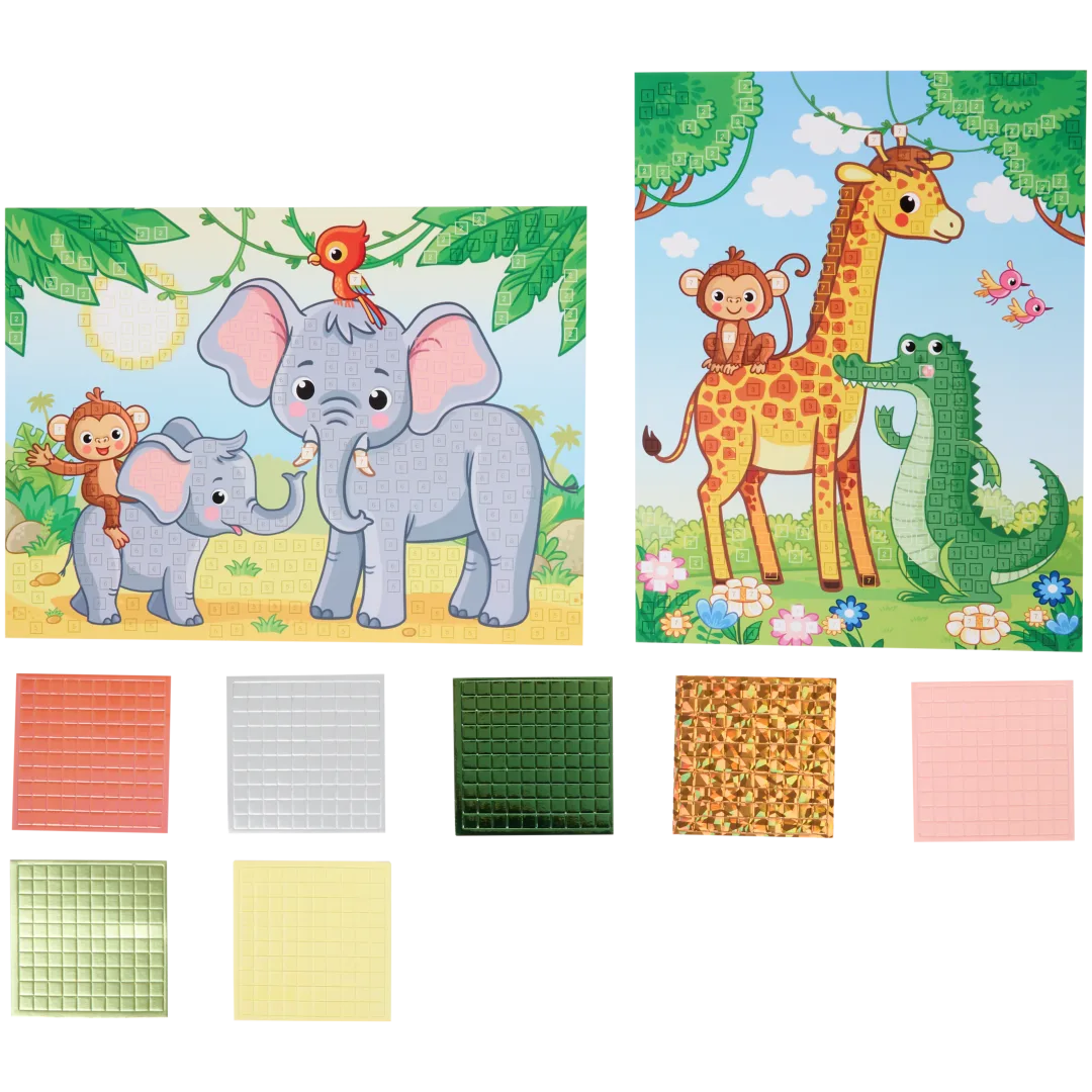 Mosaïque et adhésifs créatifs