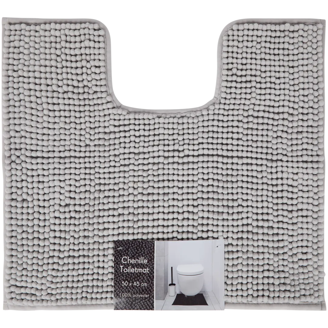 Tapis contours de WC en chenille