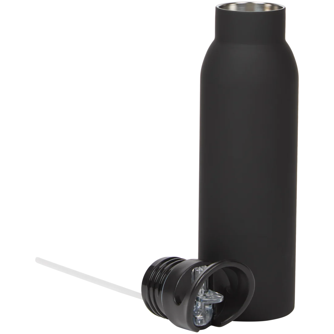 Sticlă portabilă din oțel inoxidabil cu pai, 500 ml 2
