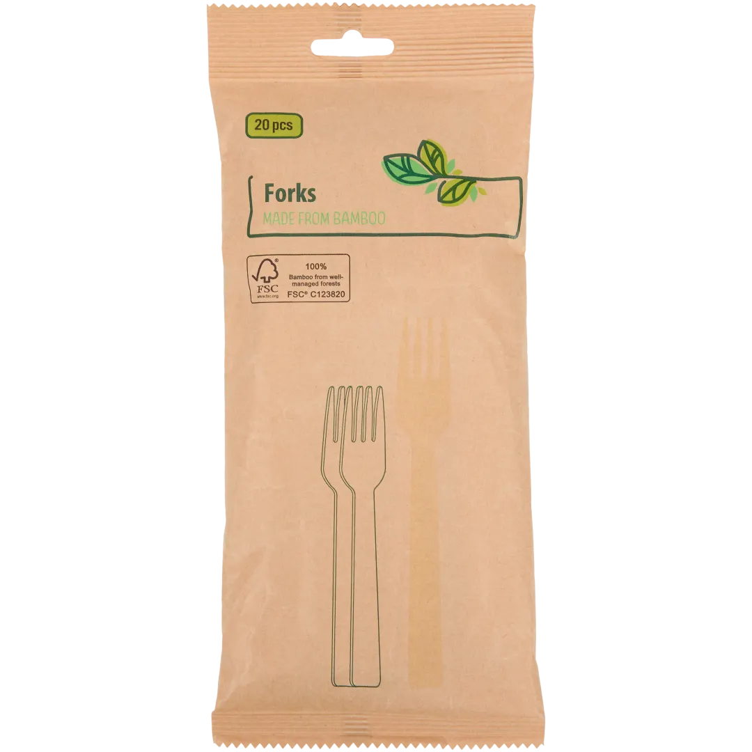 Forchette in bambù