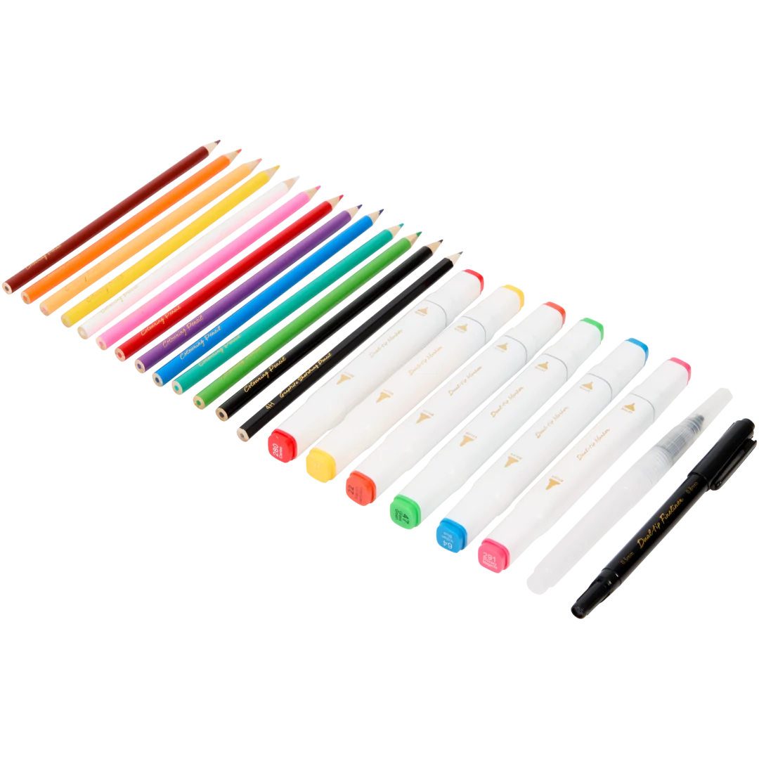 Avec Zeichen- und Malset 2