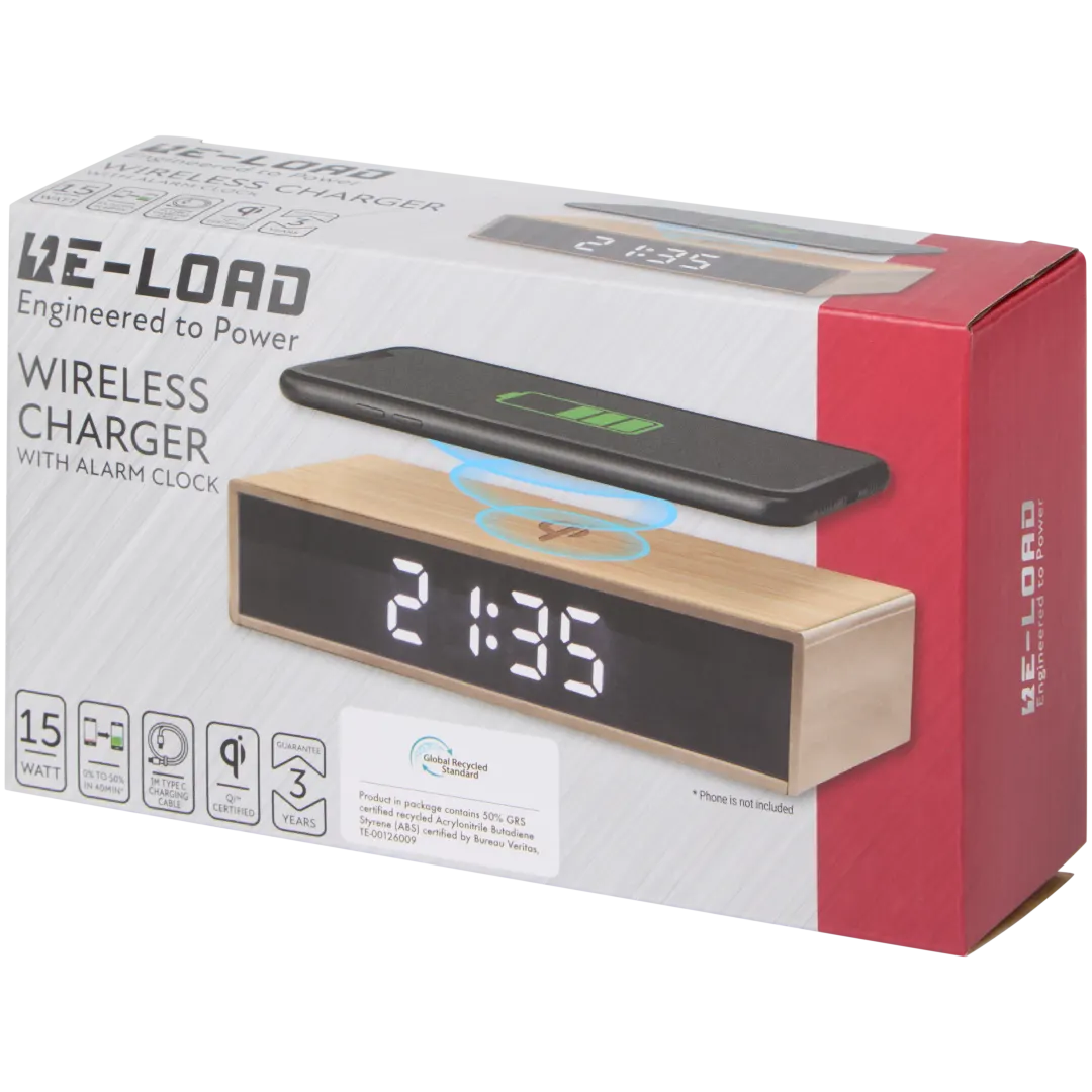 Re-load wekker met Qi-lader 3