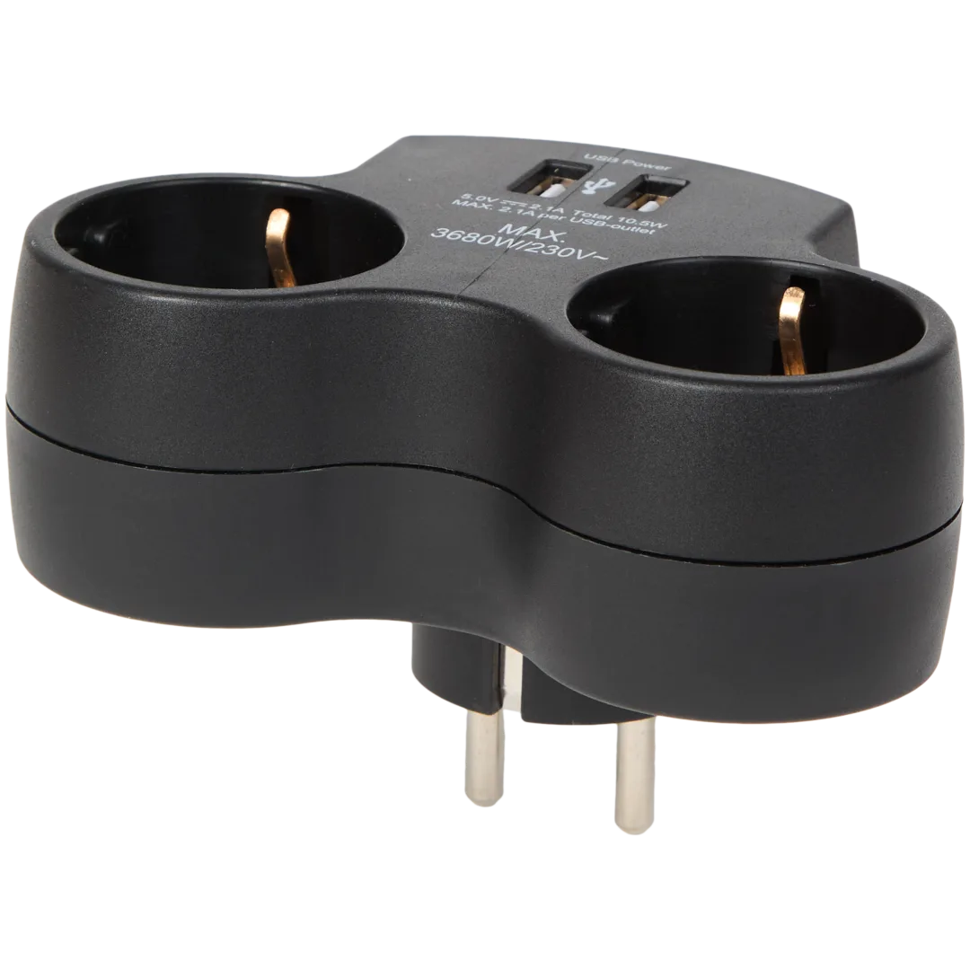 Pro-max dubbele wandstekker 2