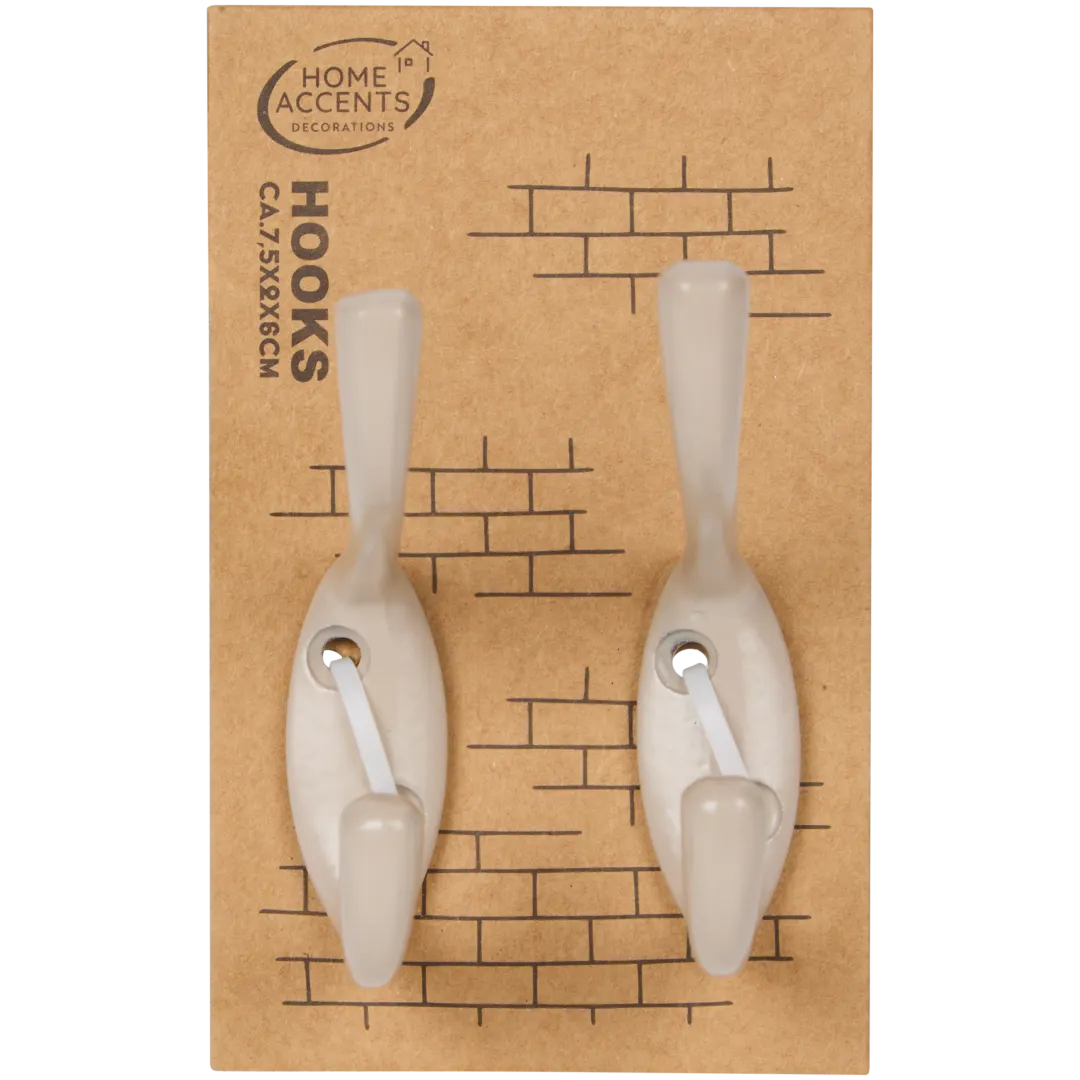 Ganchos de parede metálicos Home Accents
