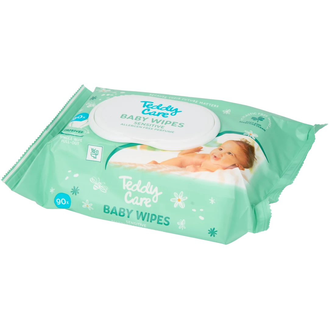 Lingettes pour bébé maxi-format Teddy Care Sensitive