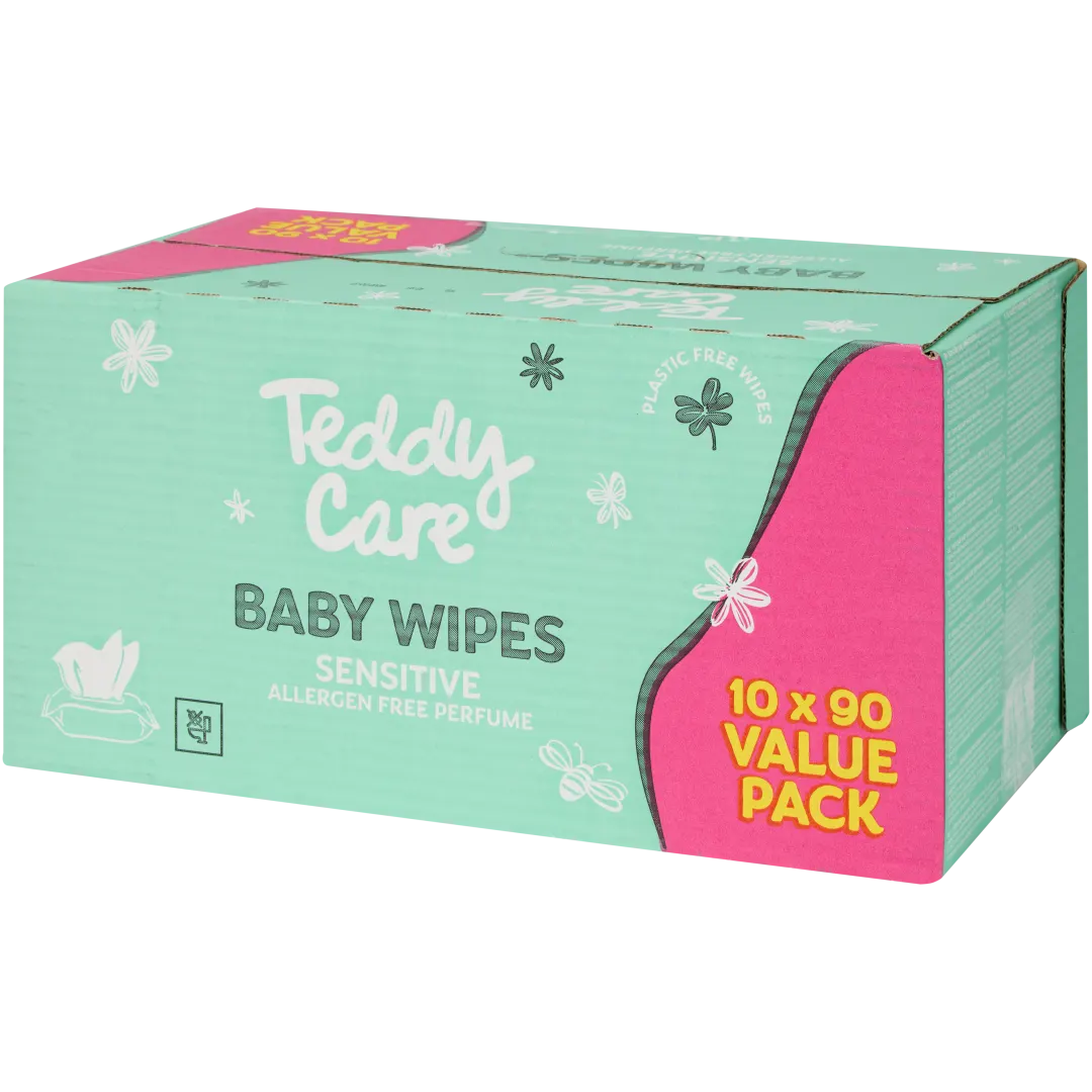 Lingettes pour bébé maxi-format Teddy Care Sensitive