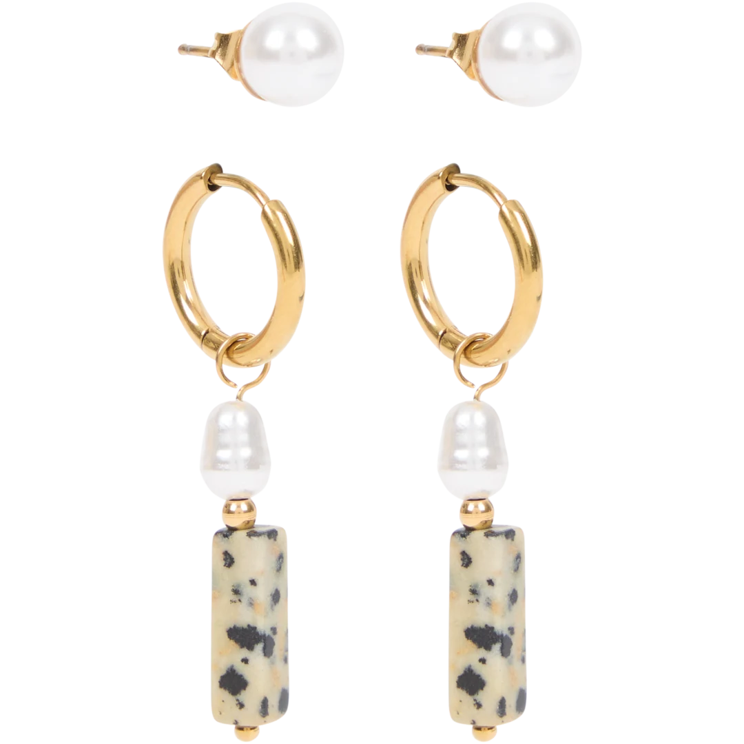 SoulCats Orecchini Acrilico Rotondi - Set 3 Colori (nero, Rosso, Bianco), 20mm - Foto 8