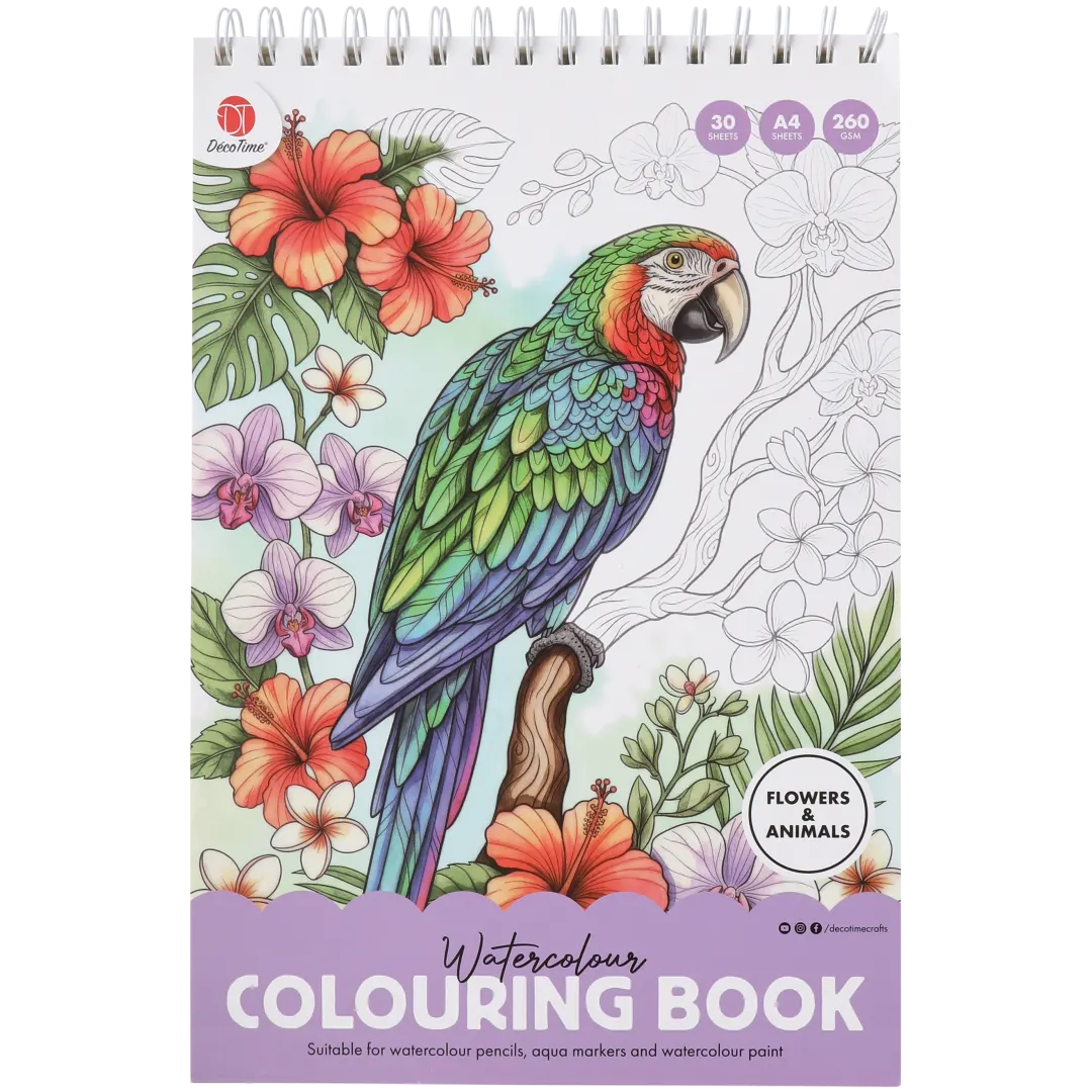 Album da colorare per aquarelli DécoTime