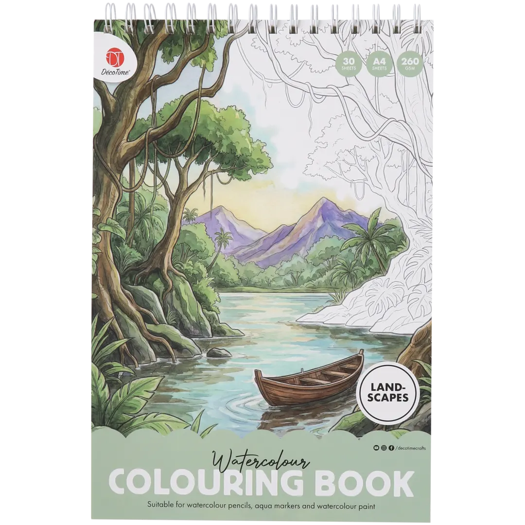 Album da colorare per aquarelli DécoTime