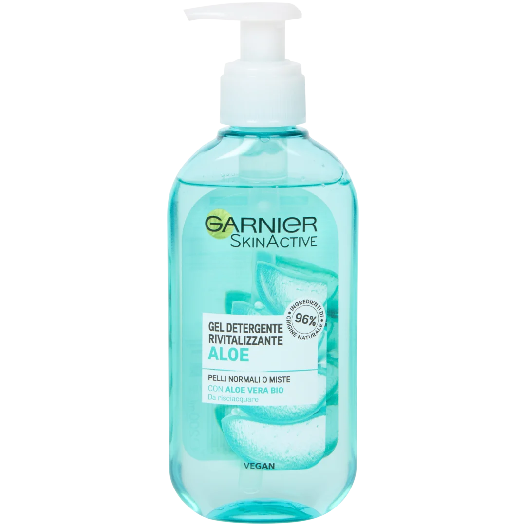 Detergente viso Garnier Skin Active Acido ialuronico e aloe vera